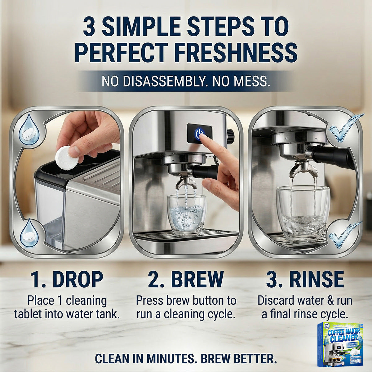 Effortless Coffee Machine Cleaner - Clean Without Taking It Apart