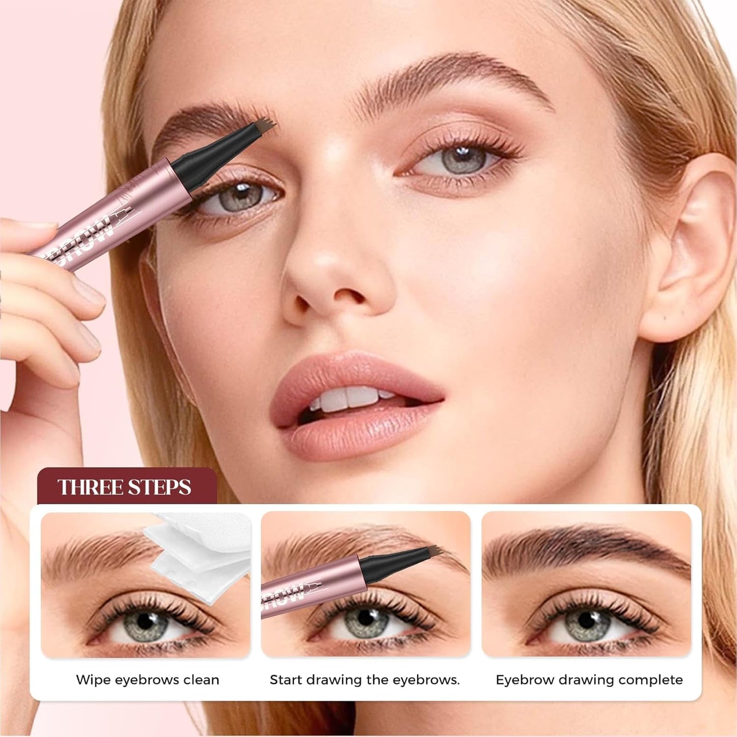 🥳BUY1 GET 1 FREE,Micro-Fork Eyebrow Pencil:Waterproof,Natural Hair-Like Strokes & Long-Lasting
