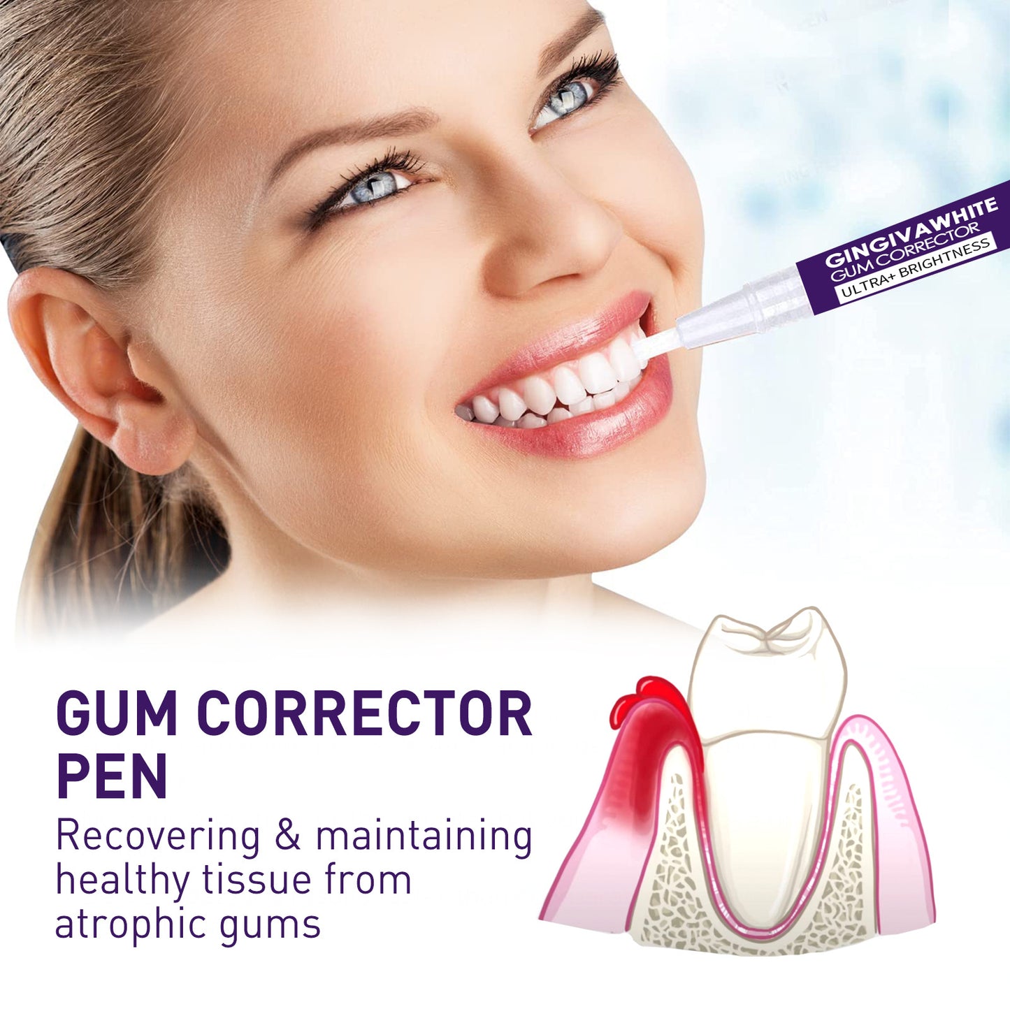 Teeth Whitening Pen & Gum Care Serum - Fast Stain Removal, Enamel Safe (3ml)
