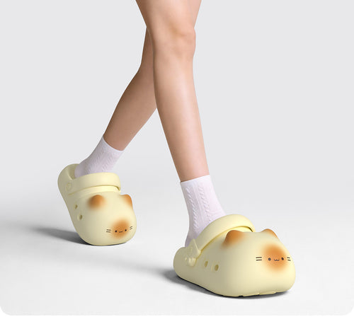 🐾 THE ORIGINAL Cloud-Soft Cat Paw Clogs ✨ Breathable Comfort & 3.5cm Height Boost ☁️