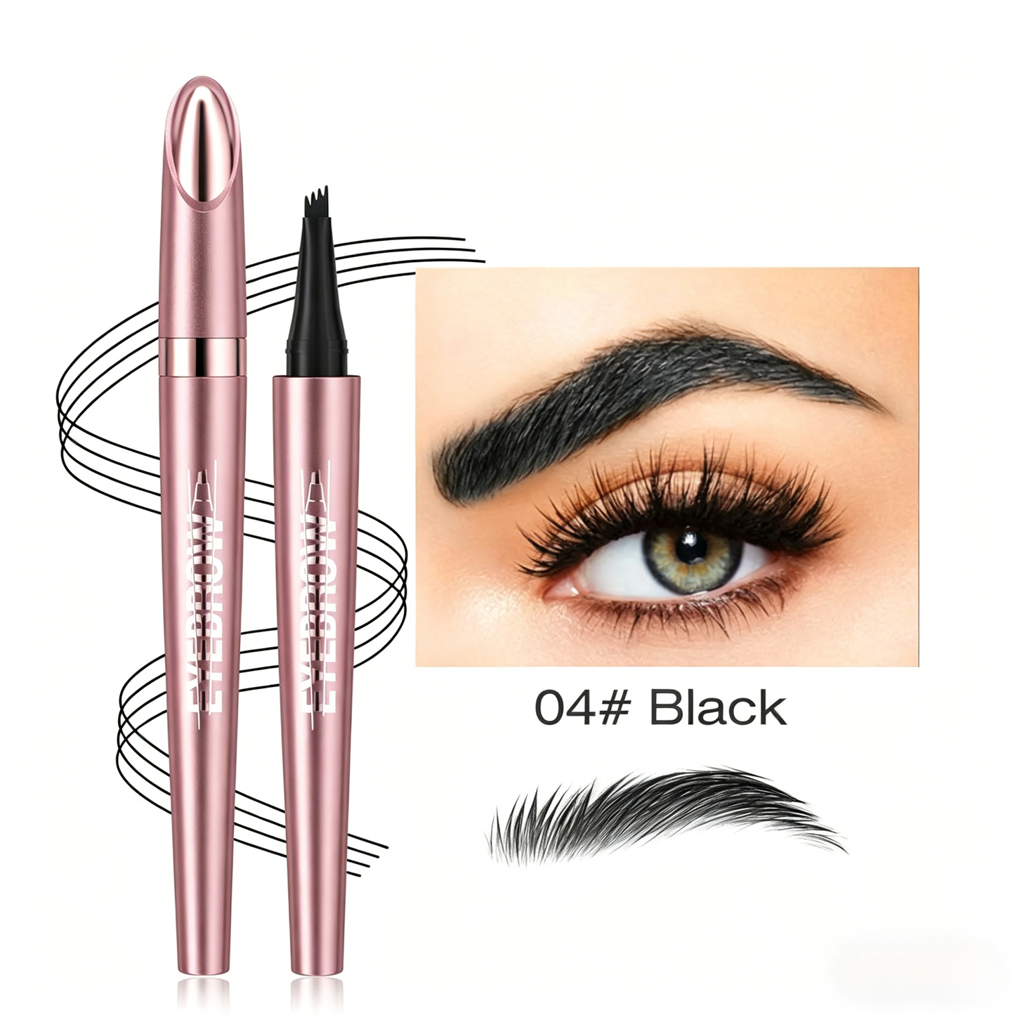 🥳BUY1 GET 1 FREE,Micro-Fork Eyebrow Pencil:Waterproof,Natural Hair-Like Strokes & Long-Lasting