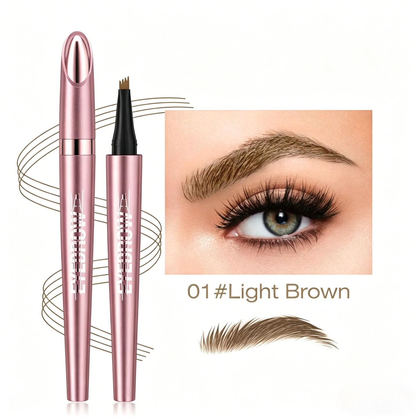 🥳BUY1 GET 1 FREE,Micro-Fork Eyebrow Pencil:Waterproof,Natural Hair-Like Strokes & Long-Lasting