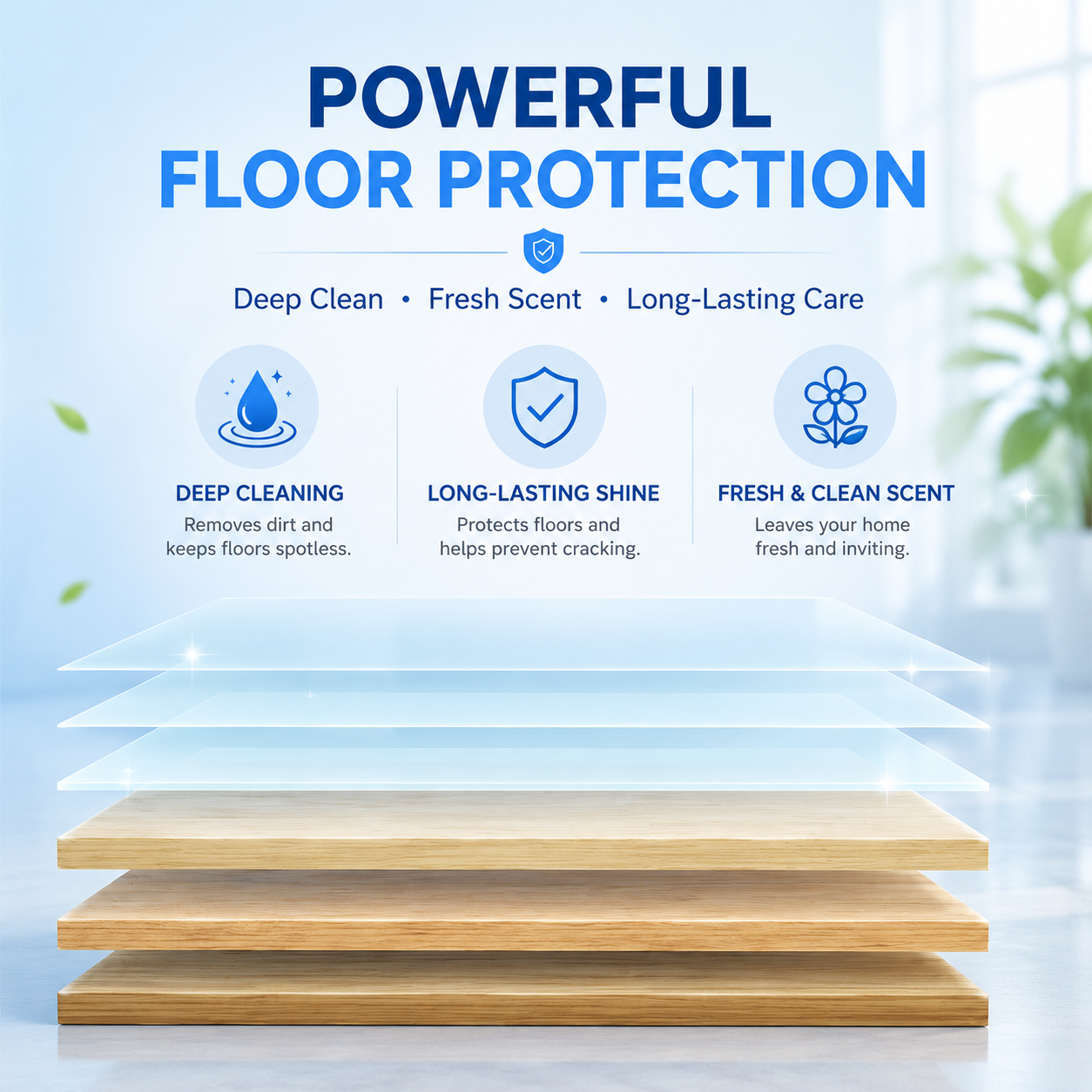 ✨ Multi-Floor Cleaning Sheets (Clean / Polish / Brighten / Scent)