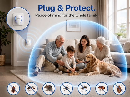 Plug-In Pest Repeller – Protect Every Room Without Sprays or Traps