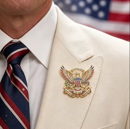 Limited Edition: US 250th Anniversary Commemorative Eagle Brooch