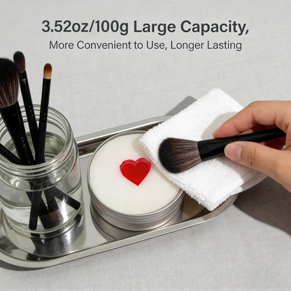 🧼Makeup Brush Cleaner Soap (with Free Silicone Cleaning Pad)🚫No More Gunky Brushes