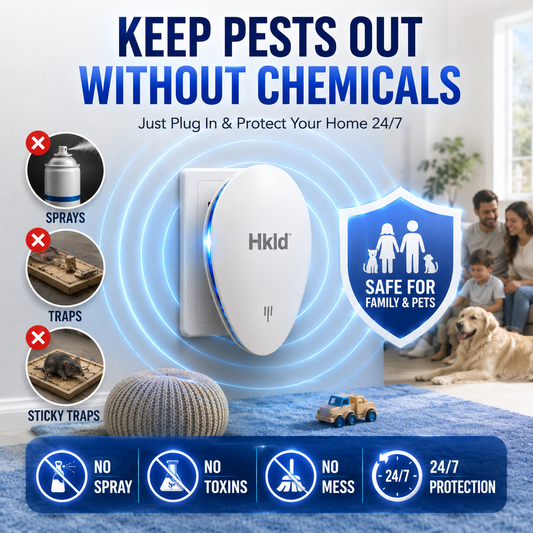 Plug-In Pest Repeller – Protect Every Room Without Sprays or Traps