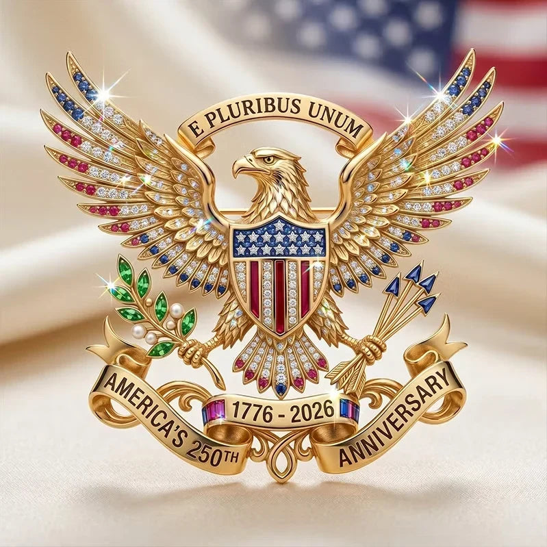 Limited Edition: US 250th Anniversary Commemorative Eagle Brooch