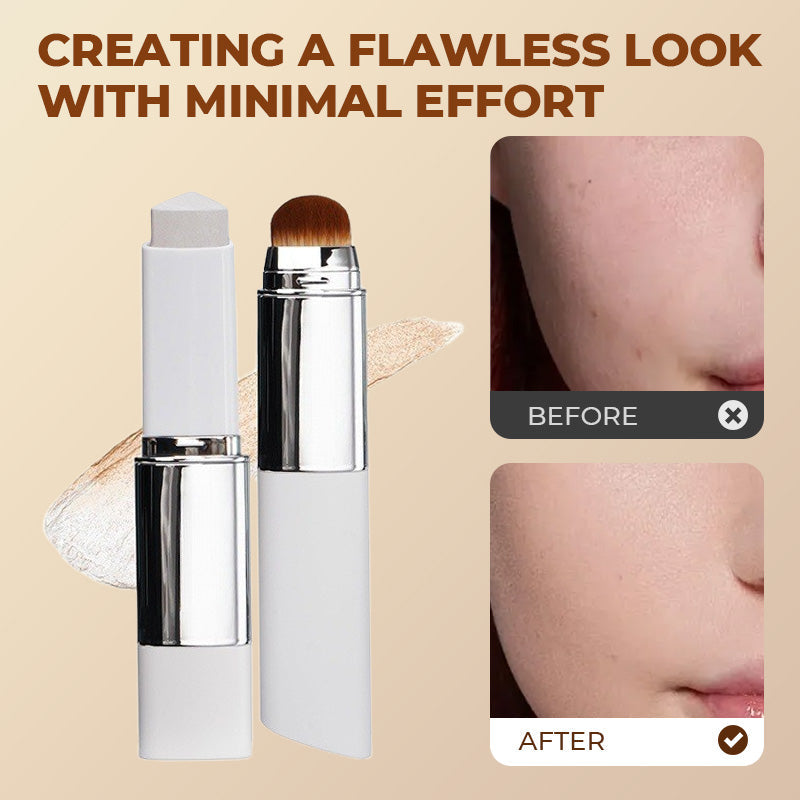 FOUNDATION + BLENDING BRUSH - Smooth, Even-Looking Coverage in Seconds