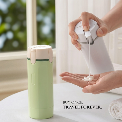 🌍 Refillable Travel DISPENSER BOTTLES Four Flow Dispenser