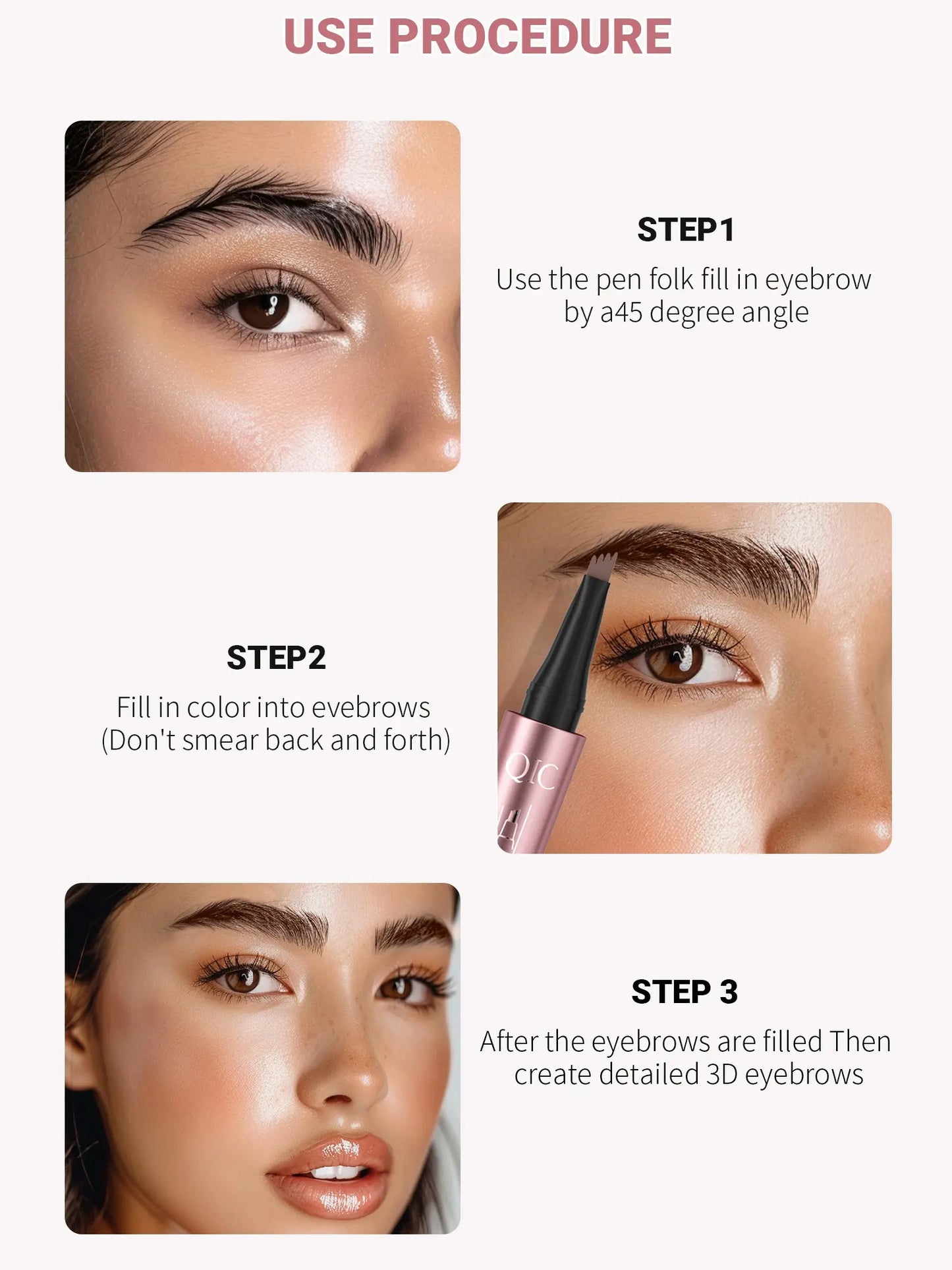 🥳BUY1 GET 1 FREE,Micro-Fork Eyebrow Pencil:Waterproof,Natural Hair-Like Strokes & Long-Lasting