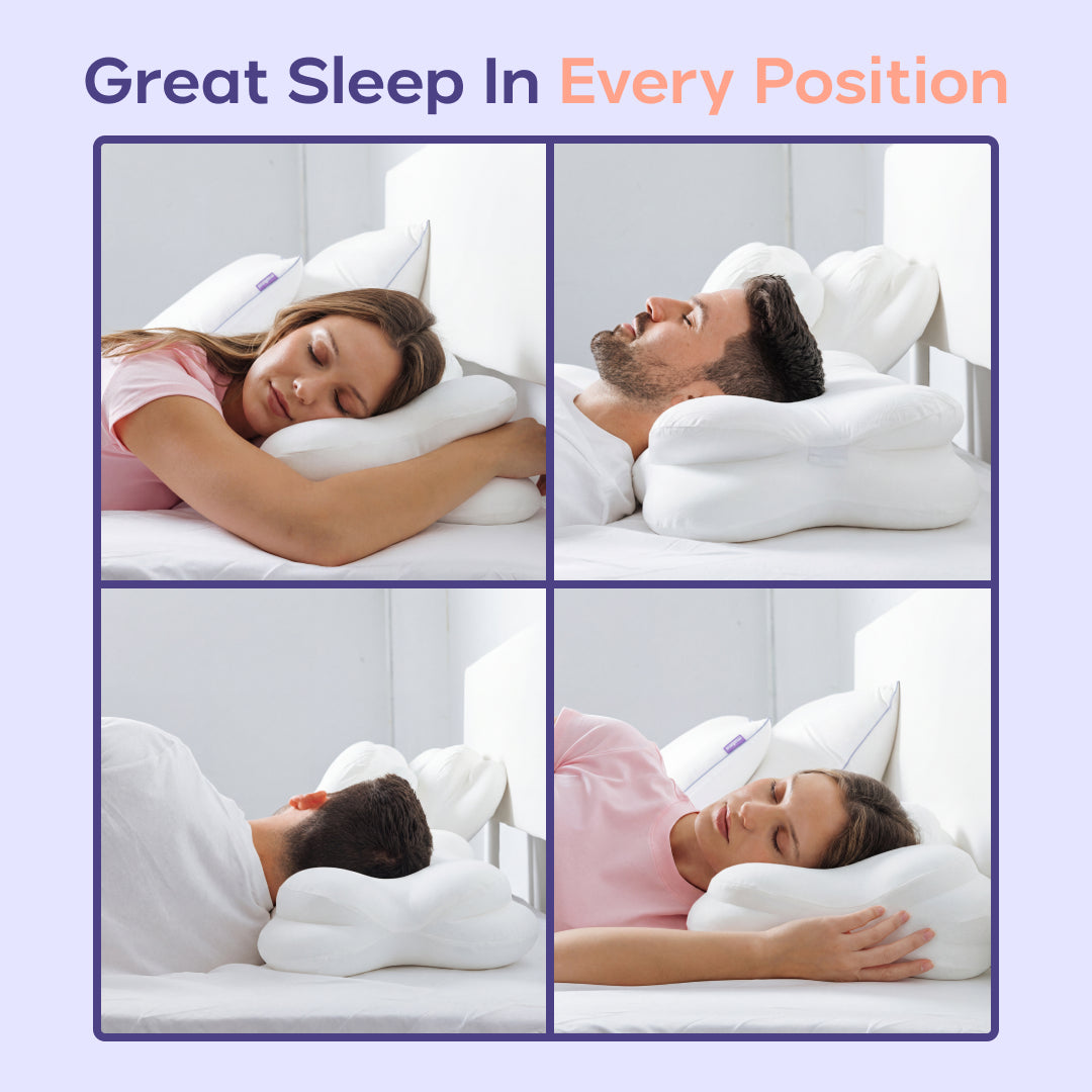THE ORIGINAL 6-Zone Orthopedic Pillow-Ergonomic & Breathable Miracle Sleep Cushion