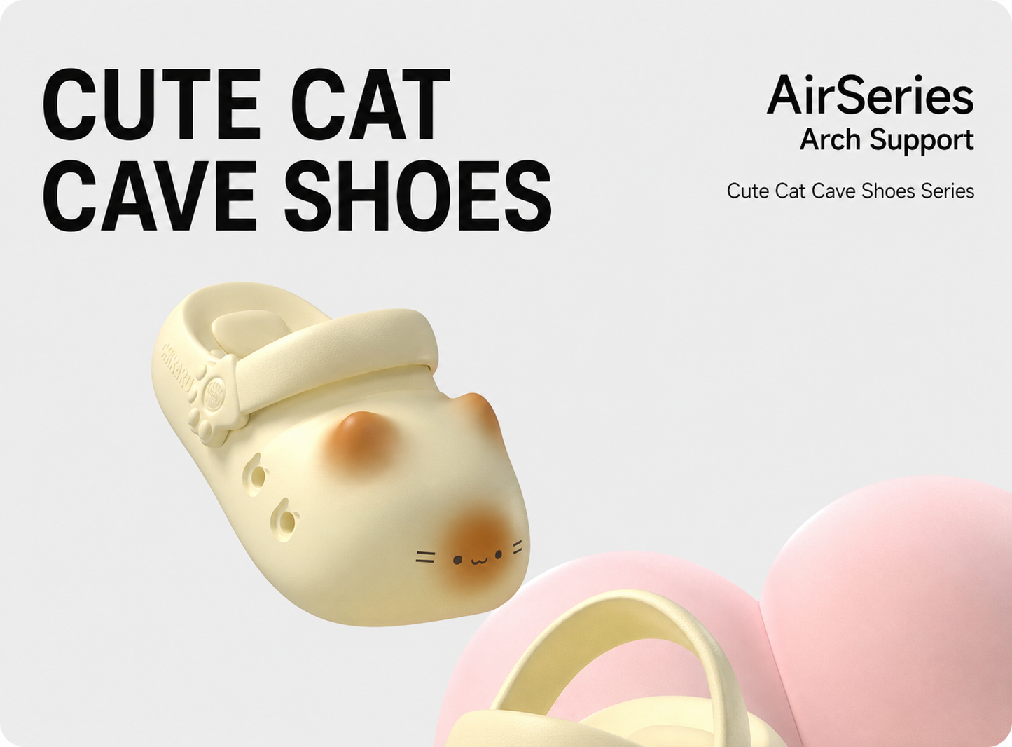 🐾 THE ORIGINAL Cloud-Soft Cat Paw Clogs ✨ Breathable Comfort & 3.5cm Height Boost ☁️