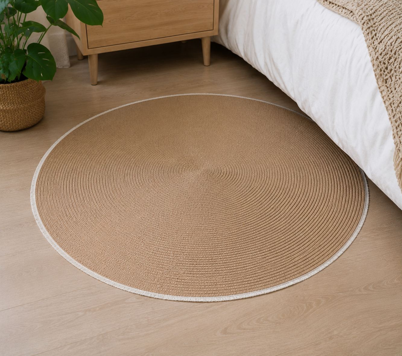 🧶 THE ORIGINAL Boho Cotton Rope Rug ✨ Soft & Durable Fringe Area Mat 🌿 [Perfect for Elevating Any Room] 🌟