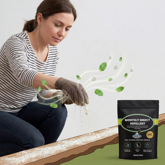 Botanical Monthly Insect Repellent Powder - 100g Safe Pest Defense