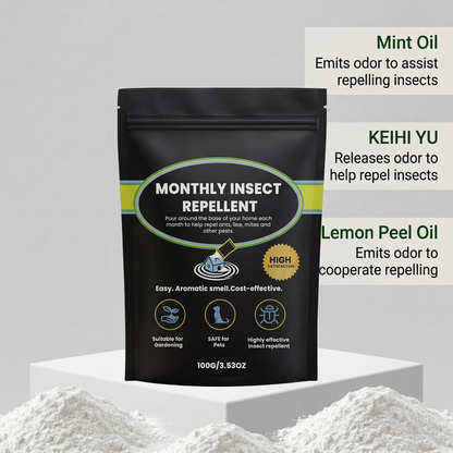 Botanical Monthly Insect Repellent Powder - 100g Safe Pest Defense