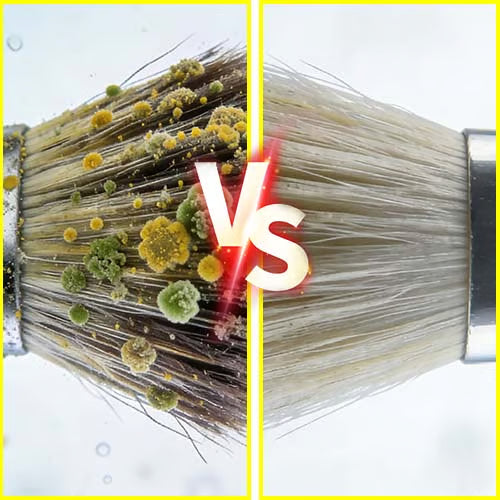 🧼Makeup Brush Cleaner Soap (with Free Silicone Cleaning Pad)🚫No More Gunky Brushes