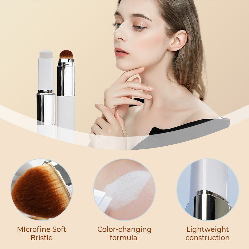 FOUNDATION + BLENDING BRUSH - Smooth, Even-Looking Coverage in Seconds