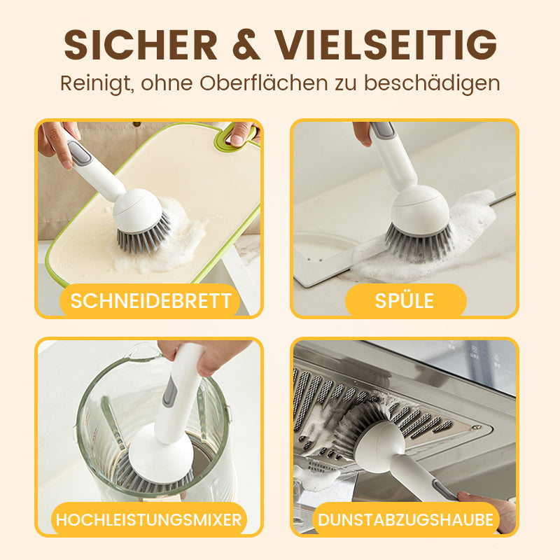 🌟BUY 2, GET 1 FREE! ✨Rotating cleaning brush with long handle for dishes and pots