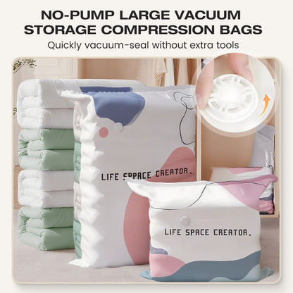 💨No-Pump 3D Vacuum Storage Bags