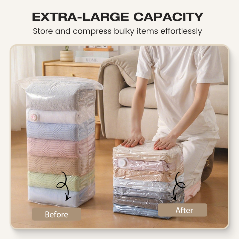 💨No-Pump 3D Vacuum Storage Bags