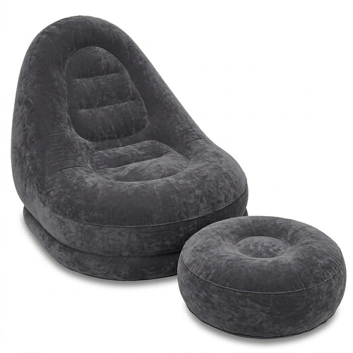 Inflatable Lounge Chair with Ottoman