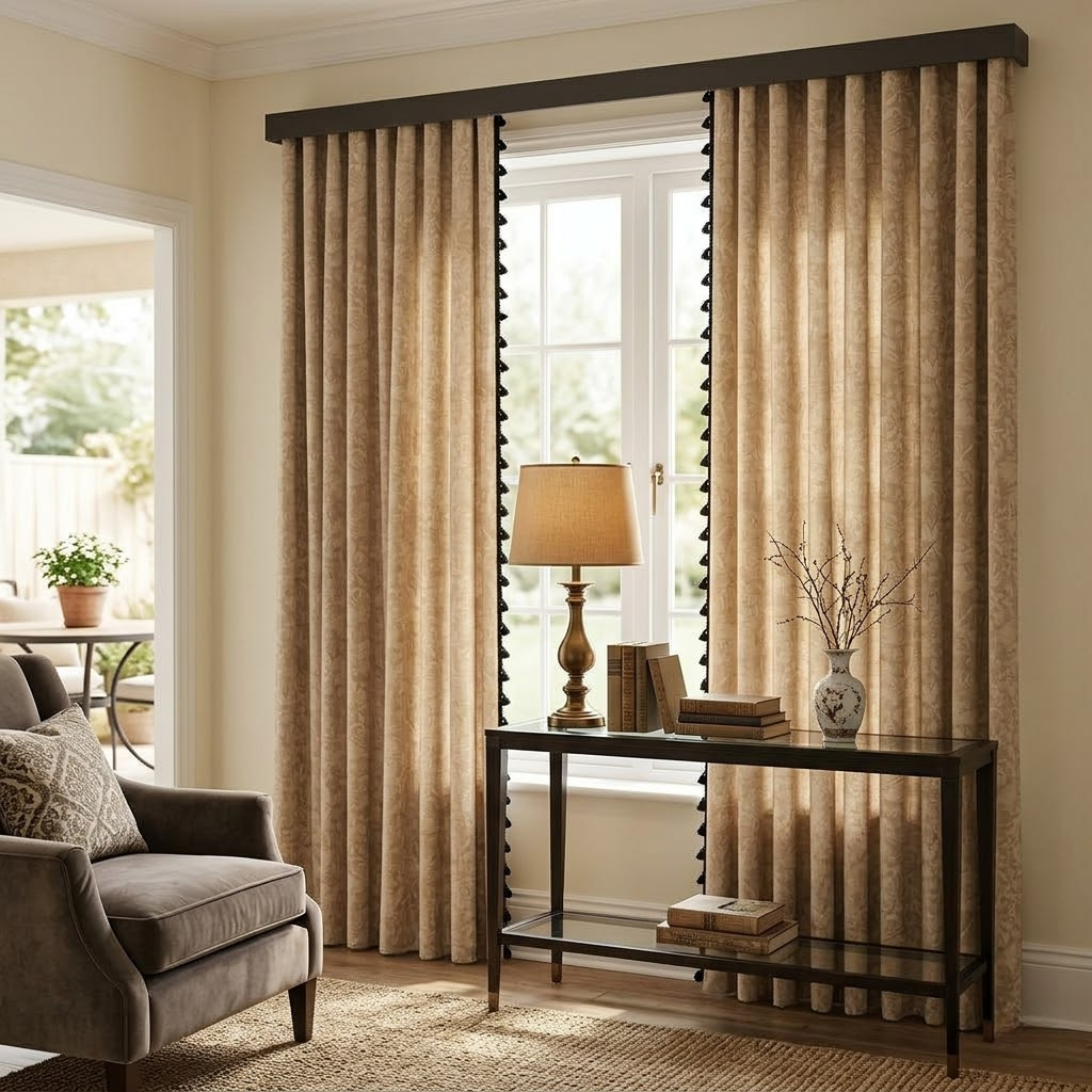 Luxury French Vintage Chenille Jacquard Curtains