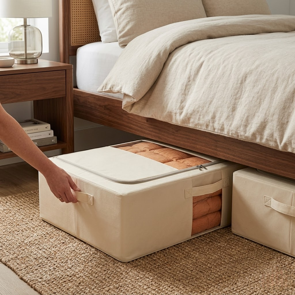 Large Capacity Under-Bed Storage Organizer